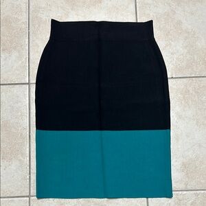 BCBG Scarlett Spandex Colorblock Pencil Skirt, size S